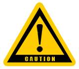 Caution sign